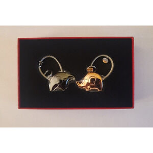 MILESI - Elephant Couples Keychains/Keyring Gift Set - New